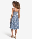 Vestido recto con cuello estampado