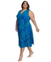 Vestido denim con cuello cuadrado