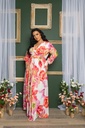 Vestido maxi floral con mangas