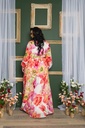 Vestido maxi floral con mangas
