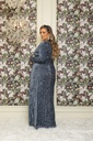 Vestido de terciopelo y lentejuelas