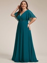 Vestido con aplicaciones florales