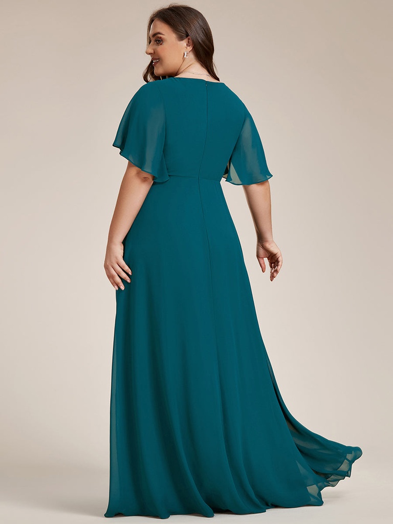 Vestido con aplicaciones florales