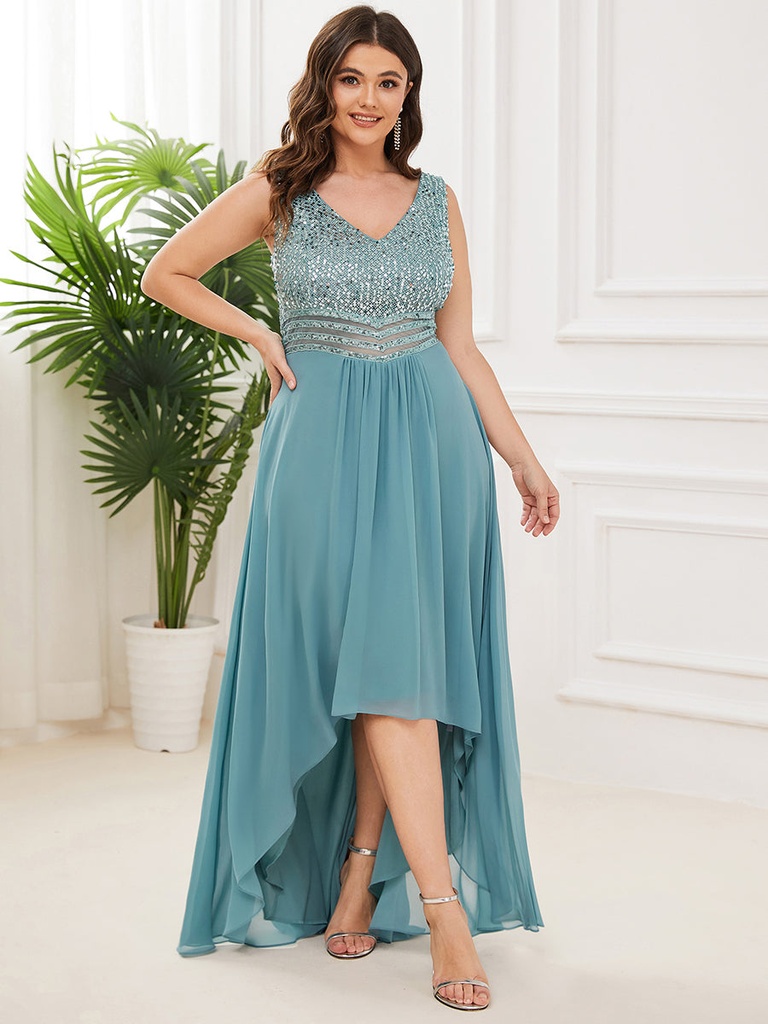 Vestido con aplicaciones florales
