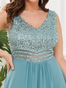 Vestido con aplicaciones florales