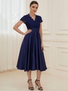 Vestido midi con blusa de encaje