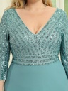 Vestido con aplicaciones florales