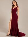 Vestido con aplicaciones florales