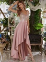 Vestido con aplicaciones florales