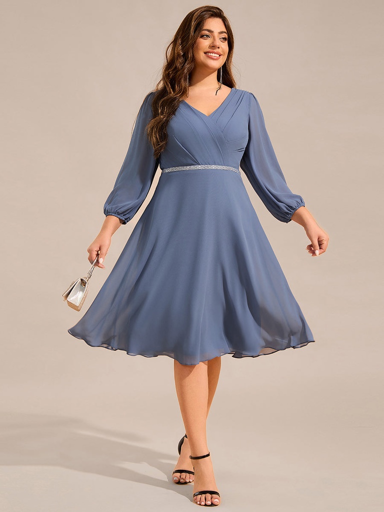 Vestido midi con blusa de encaje