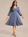 Vestido midi con blusa de encaje
