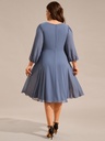 Vestido midi con blusa de encaje