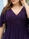 Vestido con aplicaciones florales