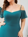 Vestido con aplicaciones florales