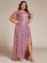 Vestido con aplicaciones florales