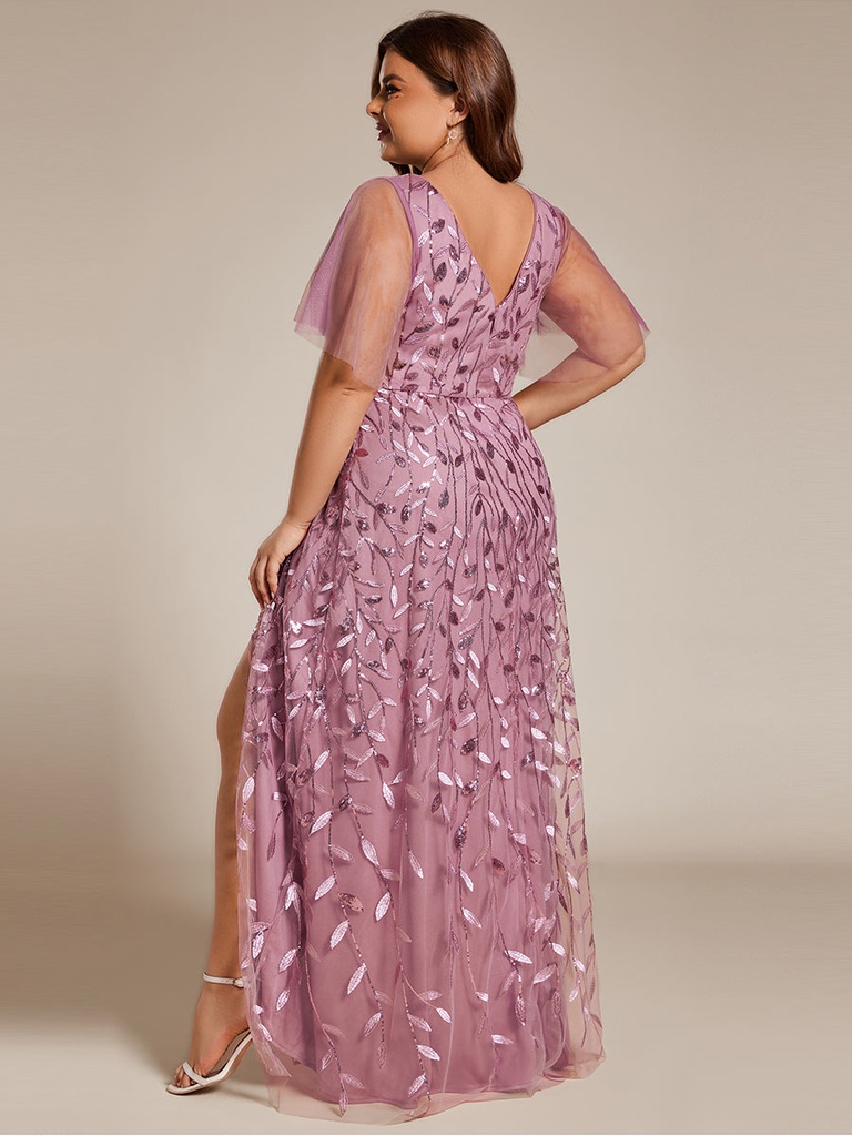 Vestido con aplicaciones florales