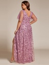 Vestido con aplicaciones florales
