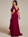 Vestido con aplicaciones florales