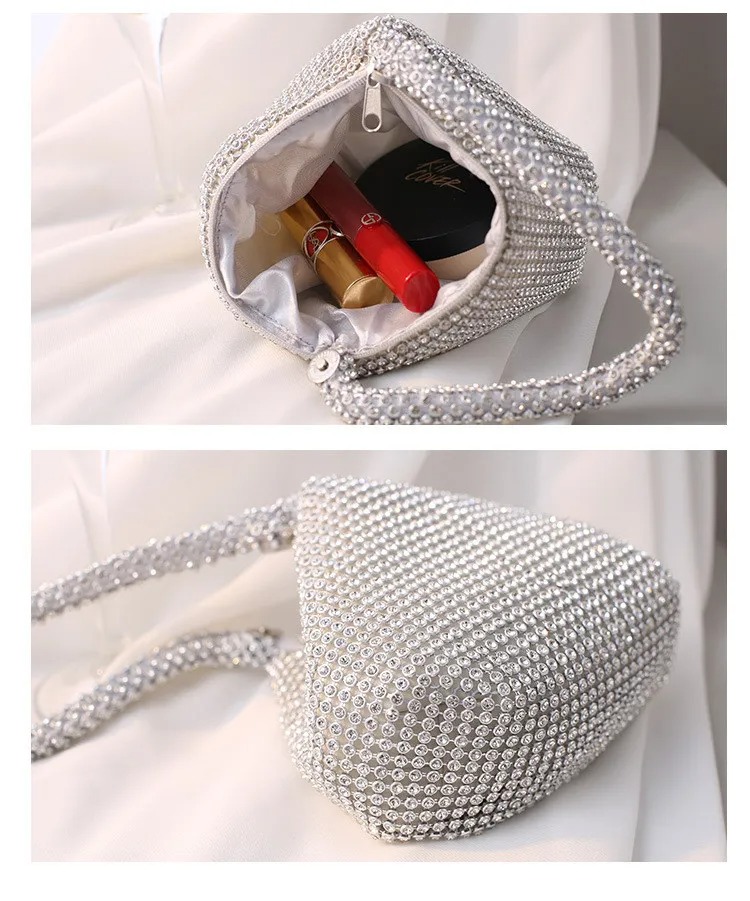Bolso brillante geométrico