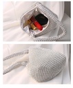 Bolso brillante geométrico