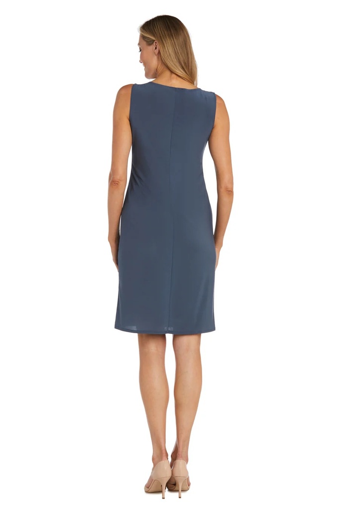 Vestido con chaqueta con purpurina