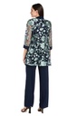 Traje floral con pantalón y saco