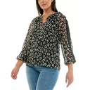 Blusa estampada de chifón