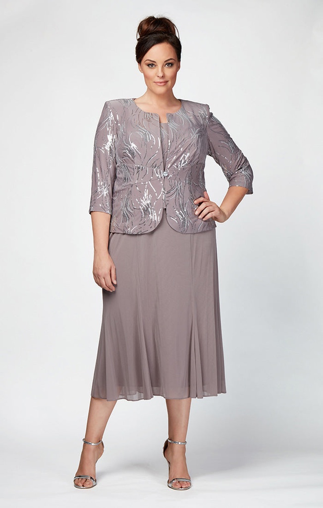 Vestido midi con chaqueta Annabelle Godet