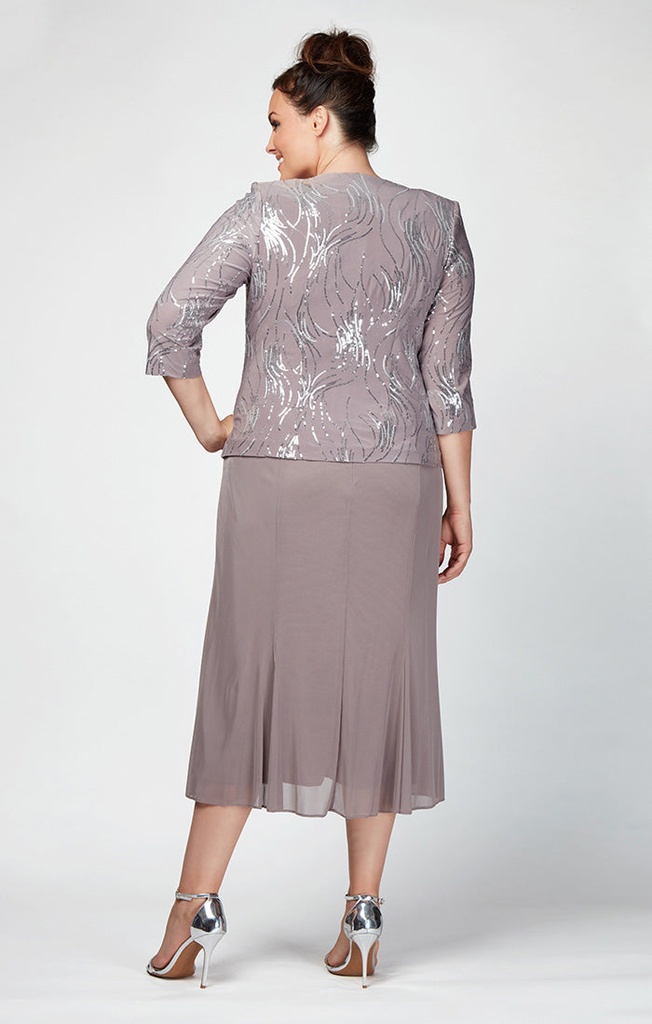 Vestido midi con chaqueta Annabelle Godet