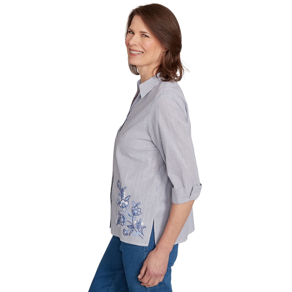 Camisera a rayas con detalles metálicos