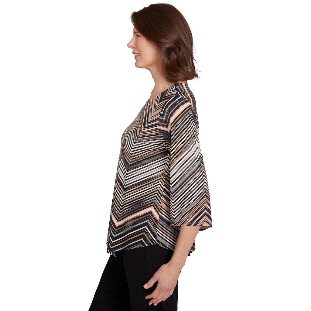 Blusa con ondas abullonadas