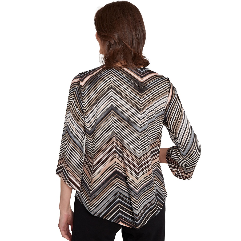 Blusa con ondas abullonadas