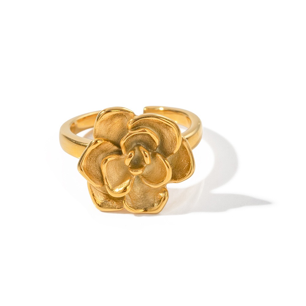 Anillo ajustable de maxi flor