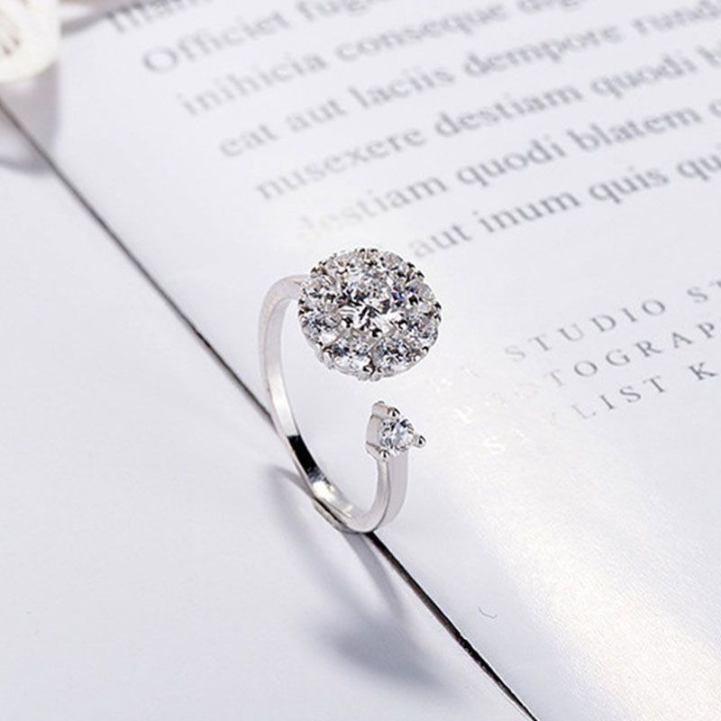 Anillo ajustable de maxi flor