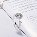 Anillo ajustable de maxi flor