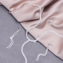 Juego de collar con aretes minimalista
