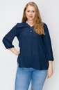 Blusa con escote en V