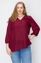 Blusa con escote en V