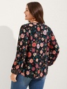 Blusa floral con hombros descubiertos