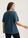 Blusa con textura Jacquard