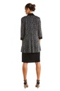 Vestido con chaqueta con purpurina