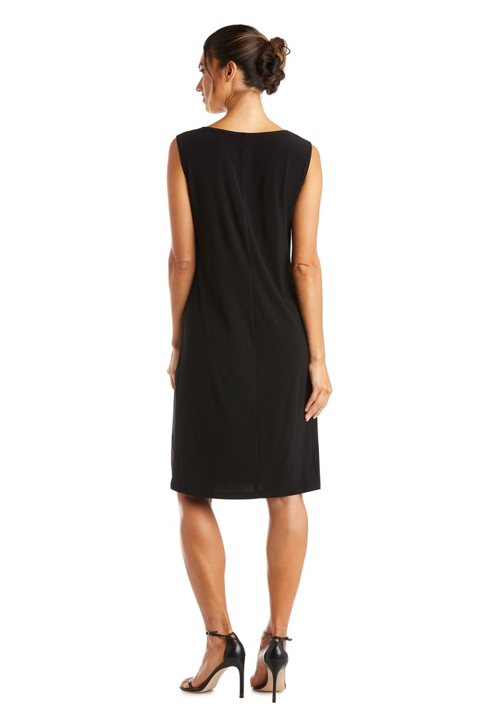 Vestido con chaqueta con purpurina