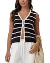 Blusa tejida con cierre de chaleco Wilma