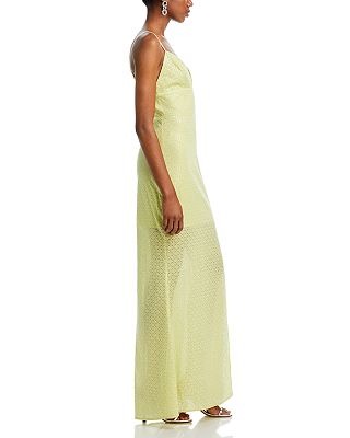 Vestido midi de escote plisado