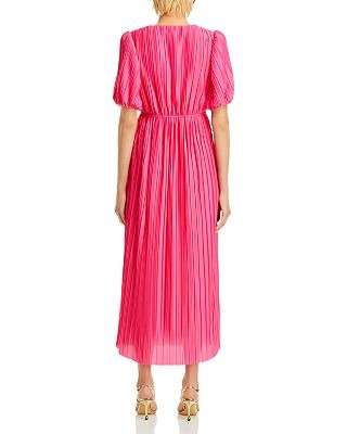 Maxi vestido floral de algodón con mangas