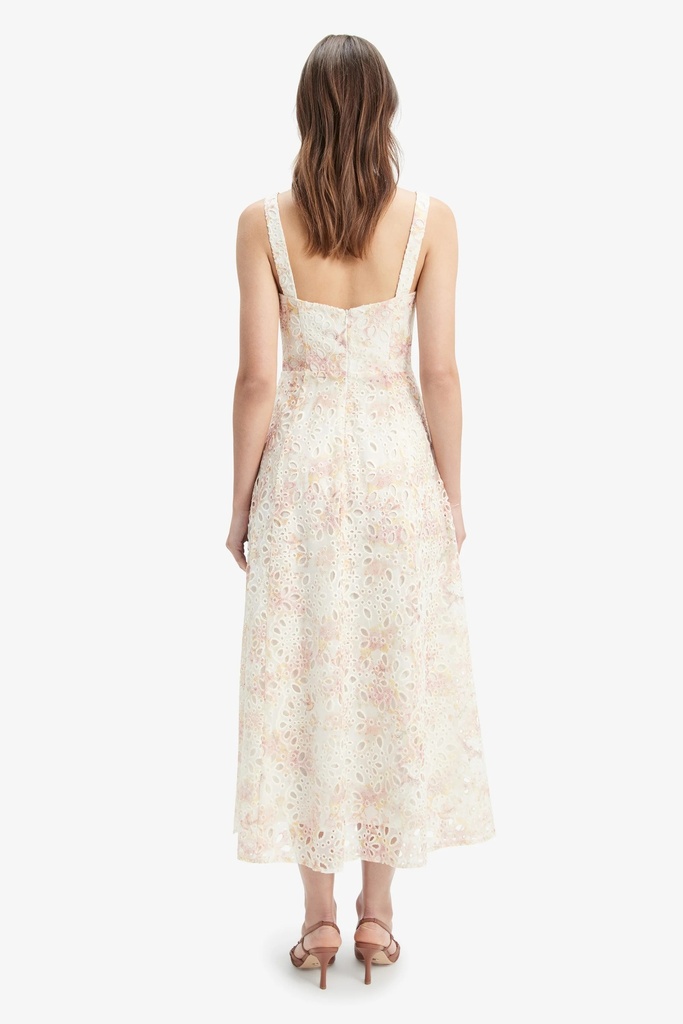 Vestido floral con ojales Lilah