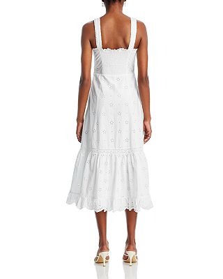 Vestido midi con ojales Palla