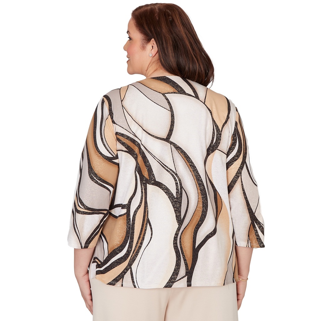 Blusa con estampado abstracto
