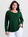 Blusa traslapada con botones
