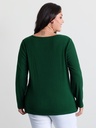 Blusa traslapada con botones